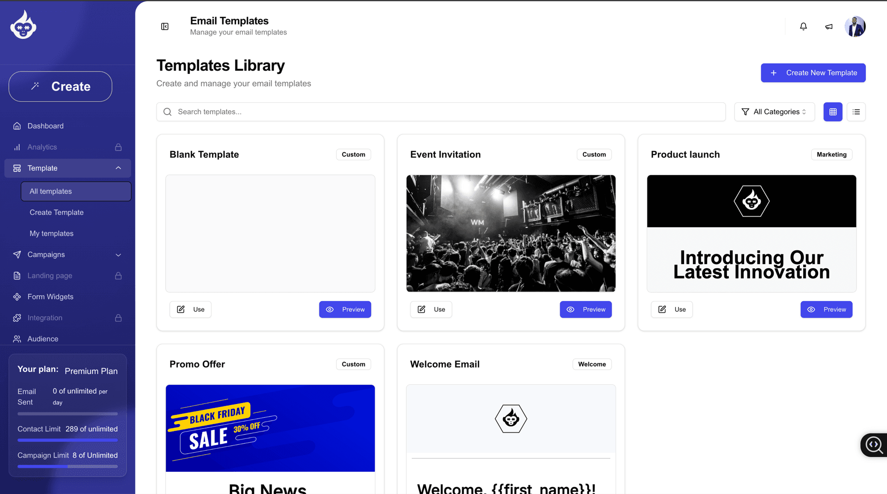 Template library